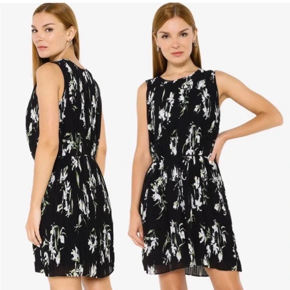 black floral lace mini dress Floral Lace Mini Dress